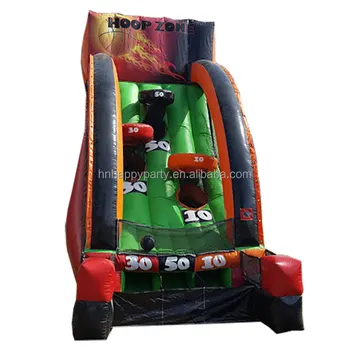 inflatable basketball shooting Pitching Game bouncy game for kids and adults party rental