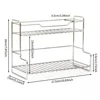 Silver double-layer shelf