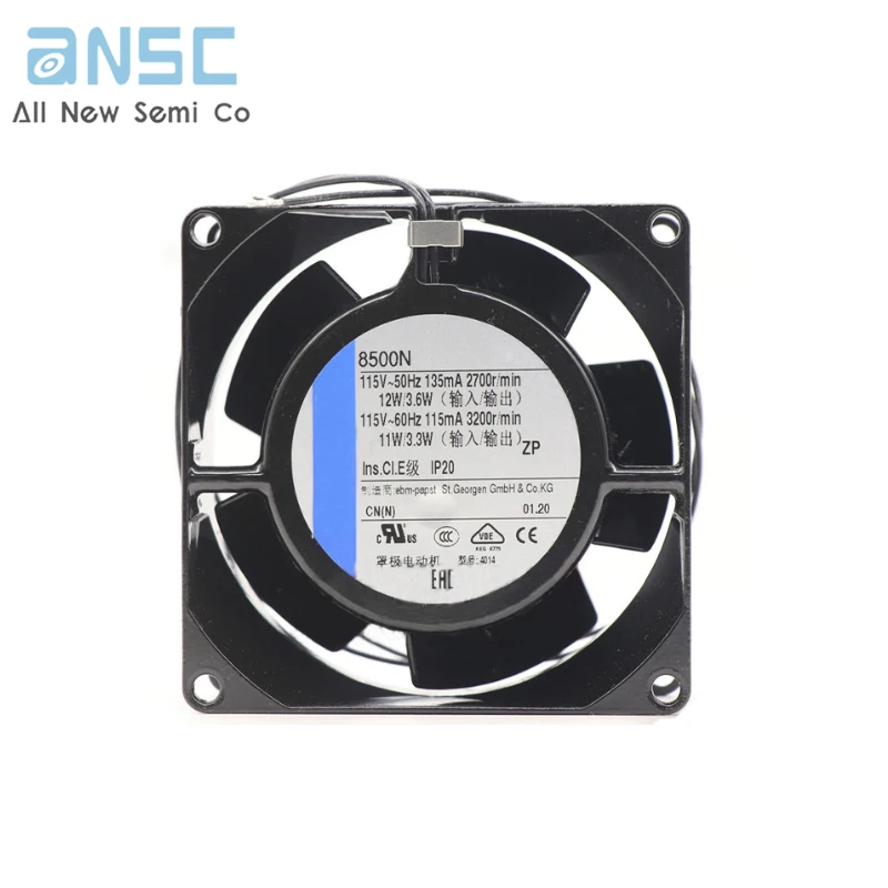 Original Axial flow fan 8500N 12W 115V network cabinet cooling fan