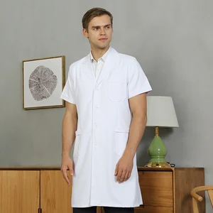 Long and Short Sleeve Lab Coats Uniforms for Doctor and Pharmacists Breathable Pediatrics Working Clothes Female White Lab Coats