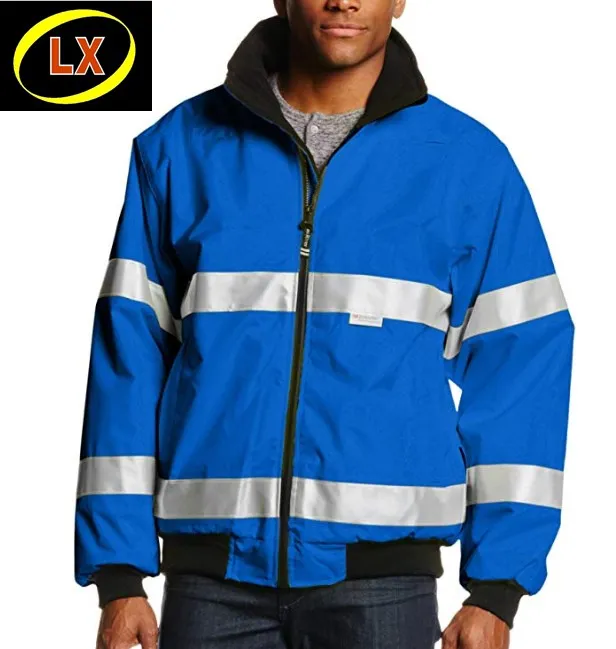 High Visibility Waterproof Security Reflective Safety Jacket Blue - Buy  Safety Jacket Blue,Reflective Jacket Blue,Security Jacket Blue Product on