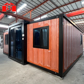 Ready-Made Luxury Modern 20Ft 40Ft Prefab Villa Portable Expandable 2 3 4 5 Bedroom Mobile Tiny Home Sandwich Panel Material