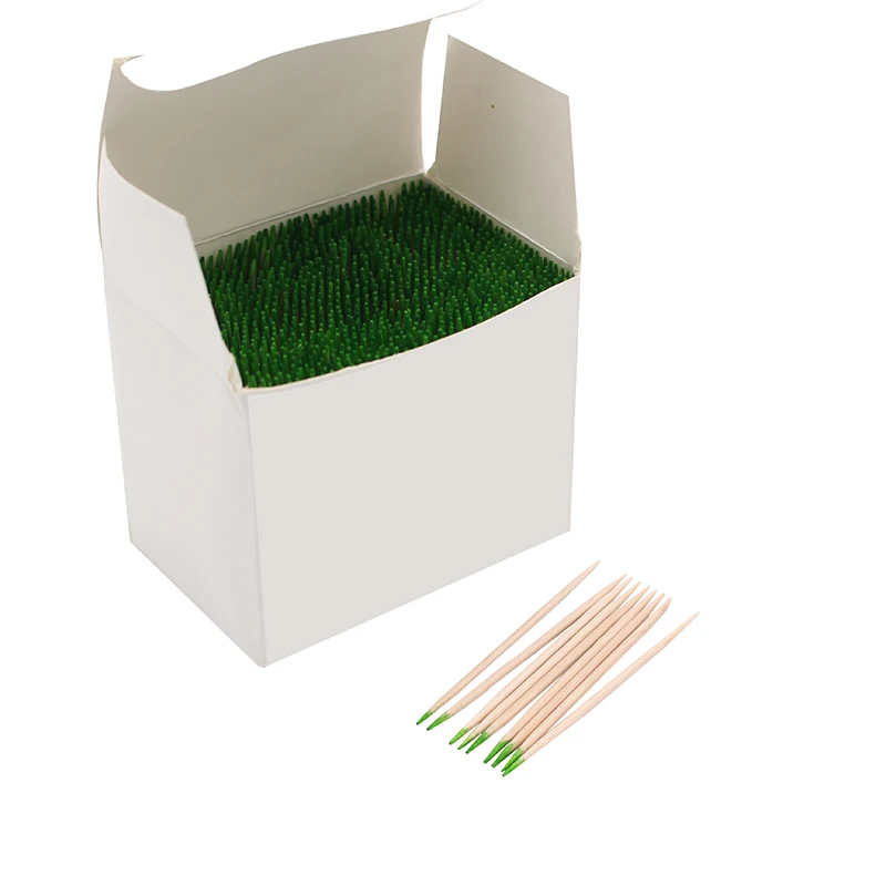 Bestseller Bambus-Zahnstocher Grne Minze Zahnstocher Bambus-Zahnstocher  1000 Stck Packung mit Minze