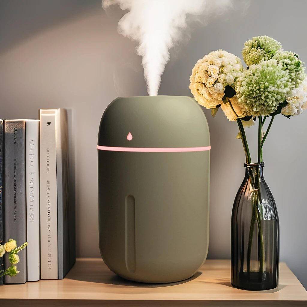 Portable 330ML Mini LED Night Light Ultrasonic Mute Air Humidifier with Aroma Function USB Cool Mist Humidifiers Car Home Office