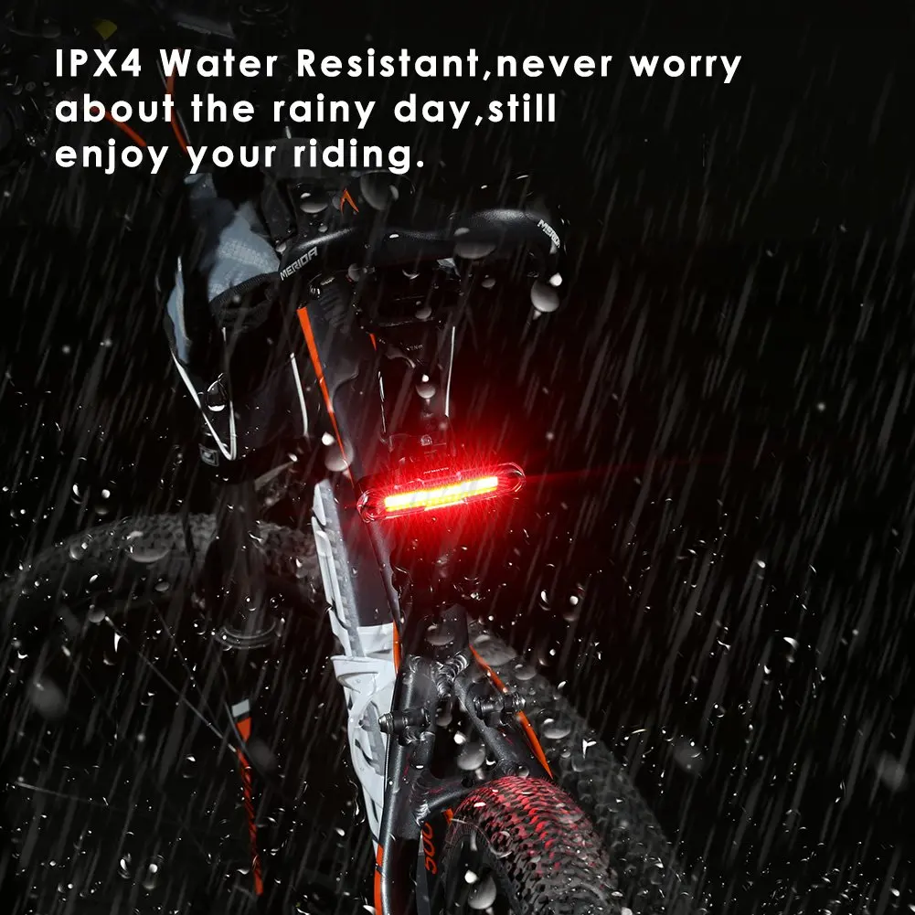 Superbsail Bike Tail Light Waterproof LED Bike Front Rear Light Bicycle USB Rechargeable Mountain Riding Cycling Tail Lamp manufacture