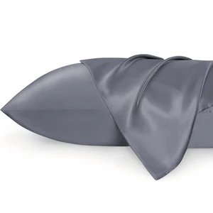 Popular Wholesale Cooling Satin Pillowcase Good for Hair and Skin Queen Size Silk Pillowcase Gift Set