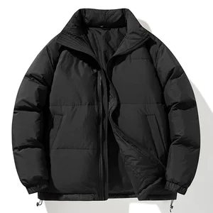 Custom-made Down Winter Puffy Jacket, Unisex, Zipper Outdoor Windproof and Warm Puff Down Coat