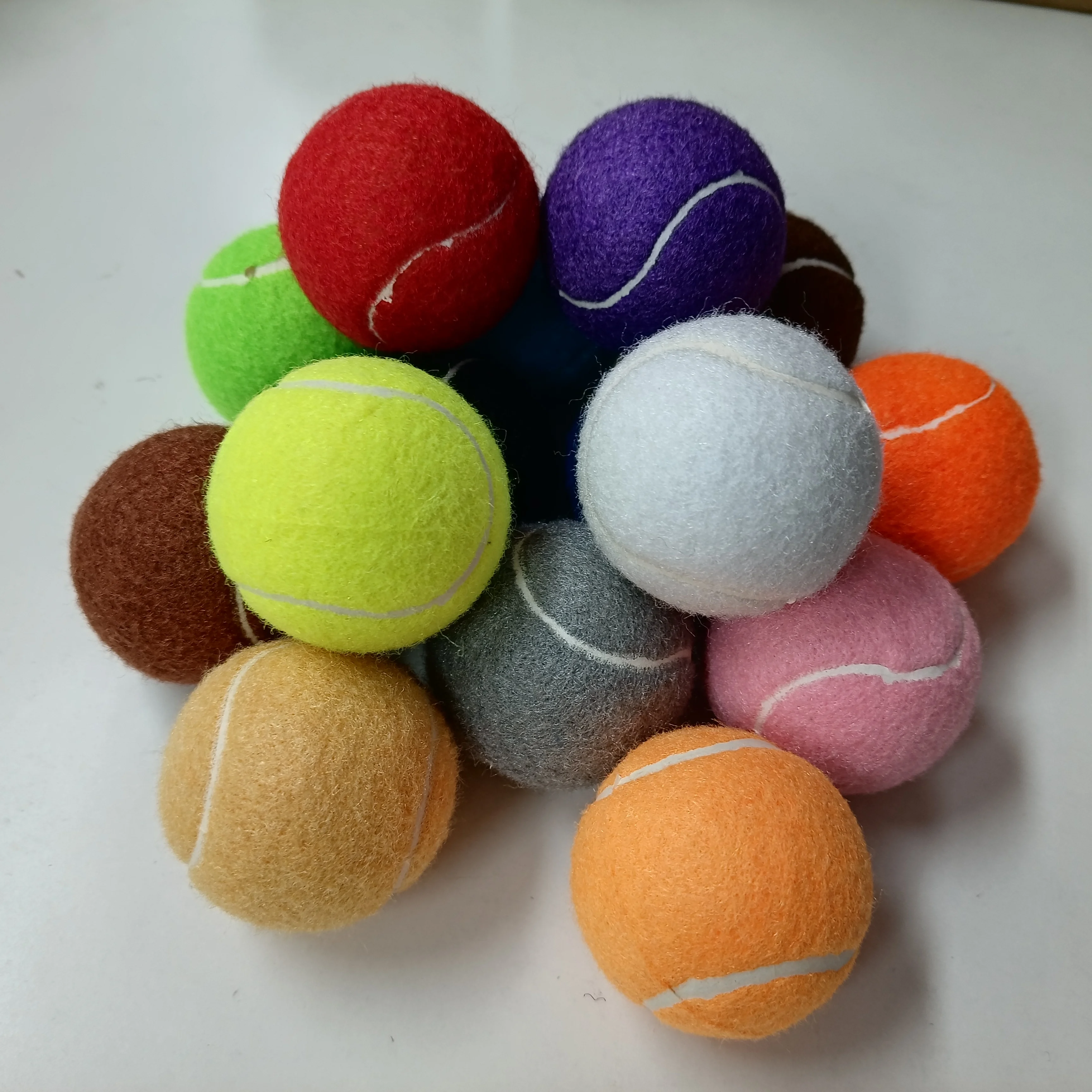 Custom Printed Logo Branded Professional Personalized Beach Training Throwing Practice Rubber Pet Dog Playing Tennis Ball