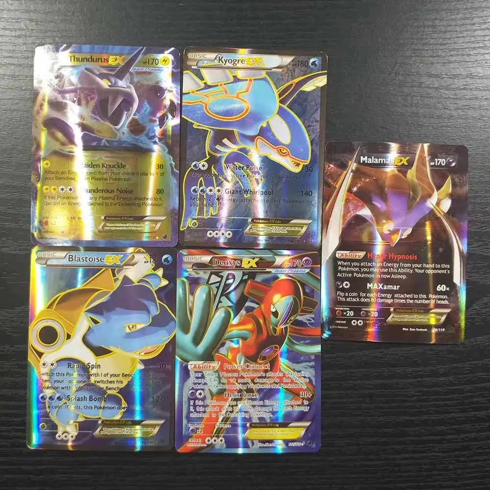 Hot Sale Pokemon Card 100 Pcs Box Vmx Gx Ex Booster Card Pokemon