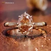 Real solid 14K gold moissanite diamond ring