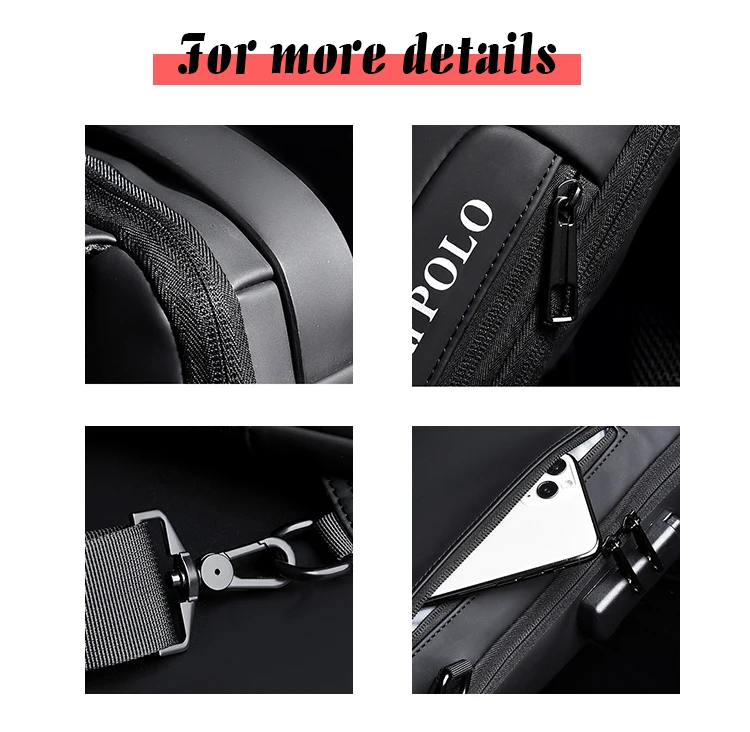 Manufacturer Twinkle Men fashion Crossbody Messenger Bags For Man boys Anti-theft Bag factory price waist bags BSCI ISO9001