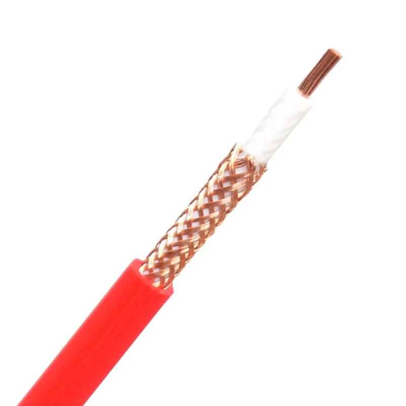 AWM UL 1185 300V 16AWG 18AWG PVC Insulation Copper Braided Shielded Wire Single Core Electric Cable