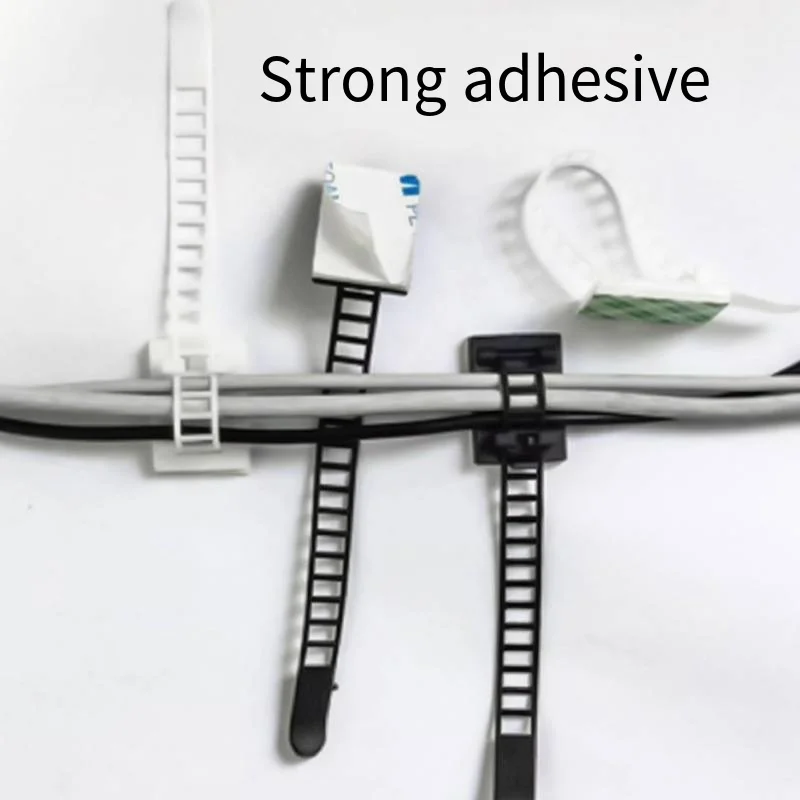 Adjustable cable tie fixing seat No punch paste type wire cable carnion cabling clamp wholesale factory