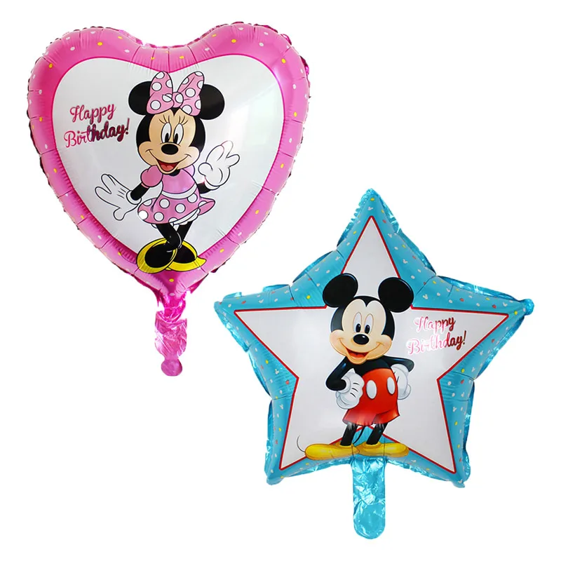 Minnie & Mickey Mouse Folien Luft Ballon Babyshower Kinder Geburtstag Babyparty
