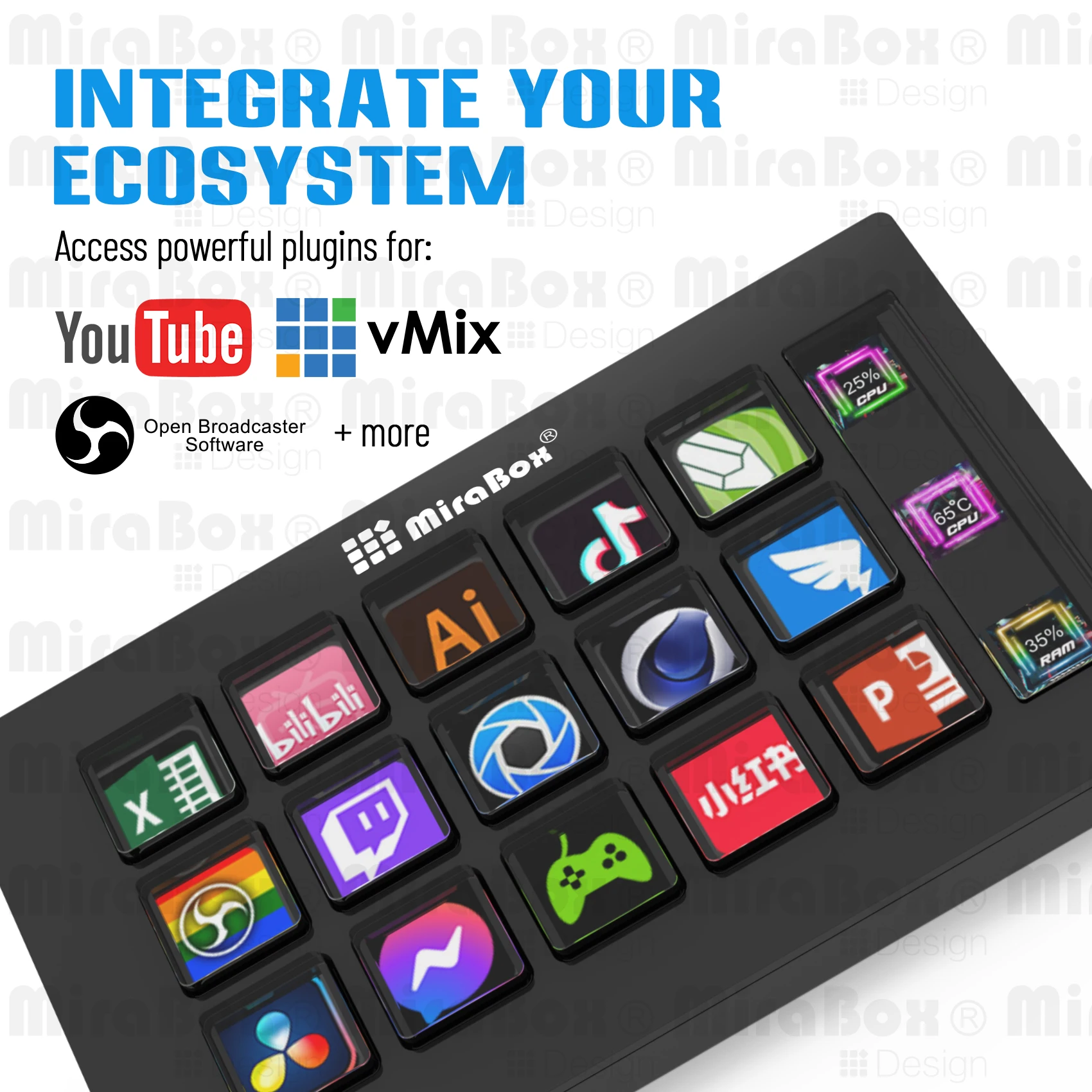 Stream Deck Alternatives Seeking Distributors Stream Controller All-in-One Control Deck for Streaming