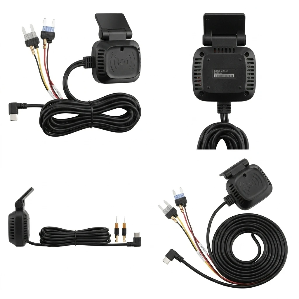 VIEVGUARB T-BOX Dash Cam Hardwire Kit Power Cable 24H Parking Monitor with Radar Type-C 12-24V