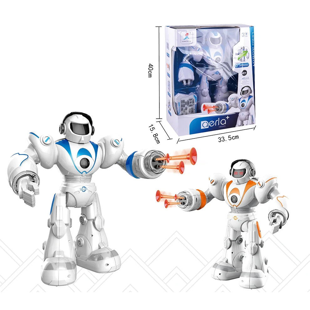 Robot Toy Programmable for Kids Smart Arras Police Robot With Dancing