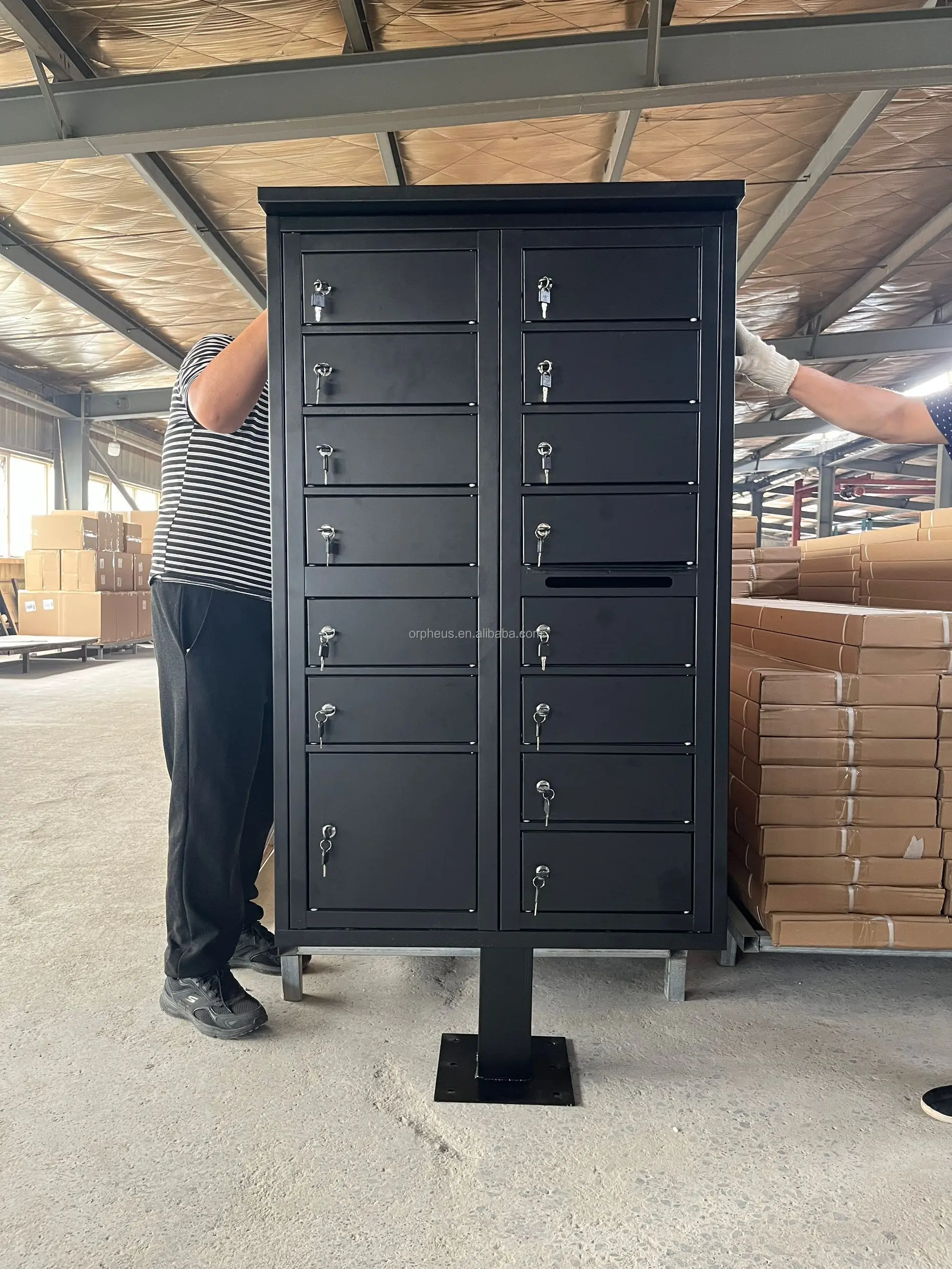 Usps Approved Cluster Mailbox Units With 16 Multi-tenant Door 2 Parcel ...