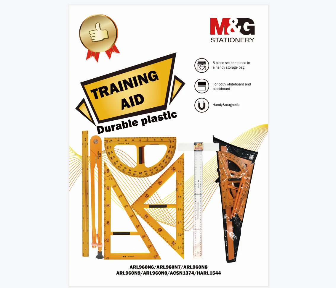 Alibaba.com: M & G Plastic Teaching Set 1 m ruler, 2 triangle rulers ...