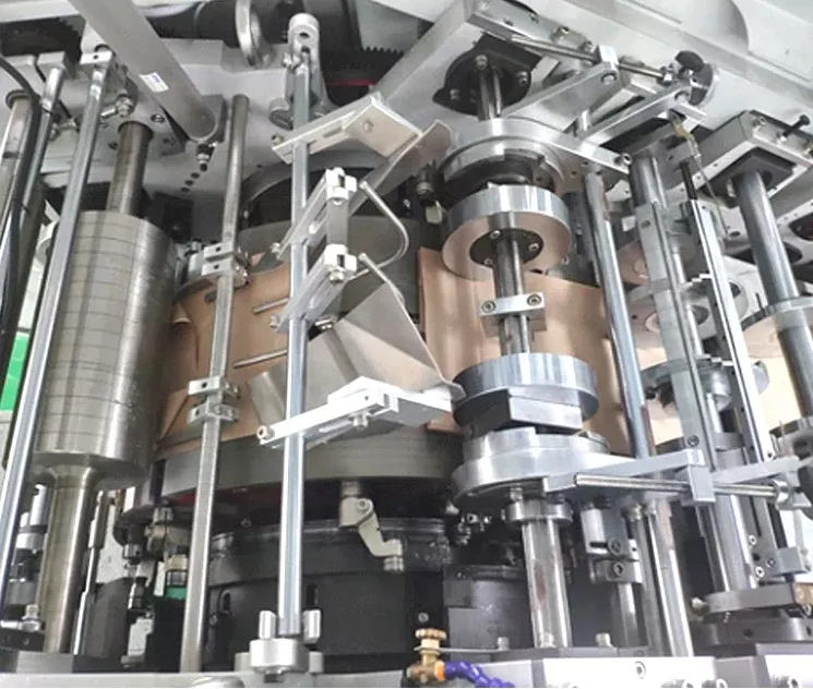 Roll Fed Fully Automatic Brown Paper Food Kraft Paper Bag Making Machine