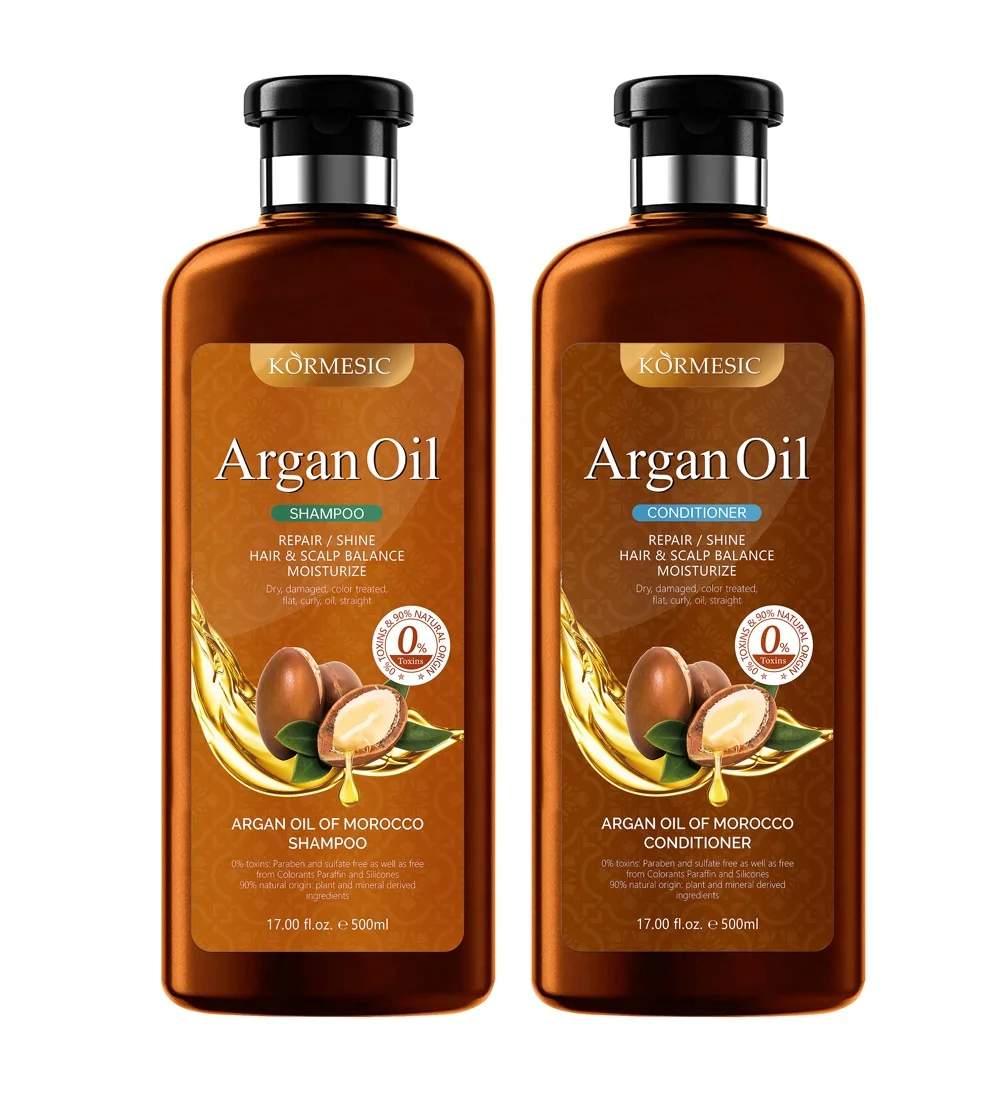 OEM Private Label KORMESIC Argan Oil Repair/Shine Hair&Scalp Balance Moisturize Shampoo