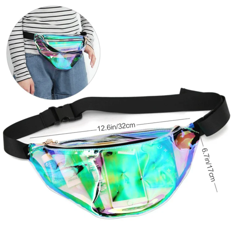 Wholesale Pvc Hologram Fanny Pack Designer Fashion Clear Waist Bags ...