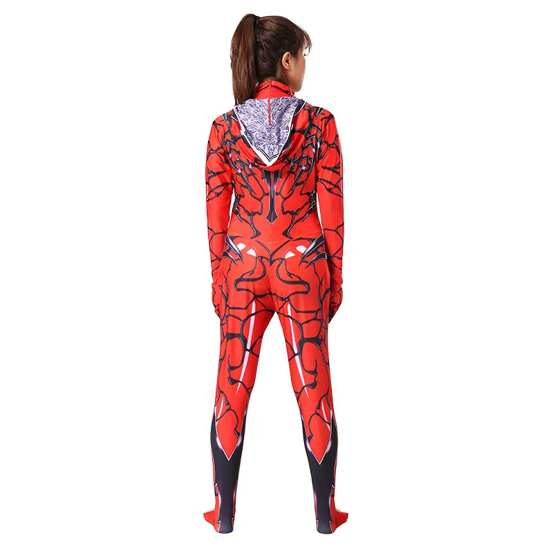 Jumpsuits Sexy Adult Disfraz Spider Woman Costume Red Mary Jane Suit Gwen  Stacy Spider Venom Costume for Comic Halloween Costume