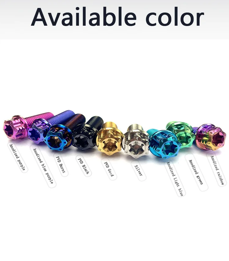 Titanium hexagonal torx flange bolt GR5