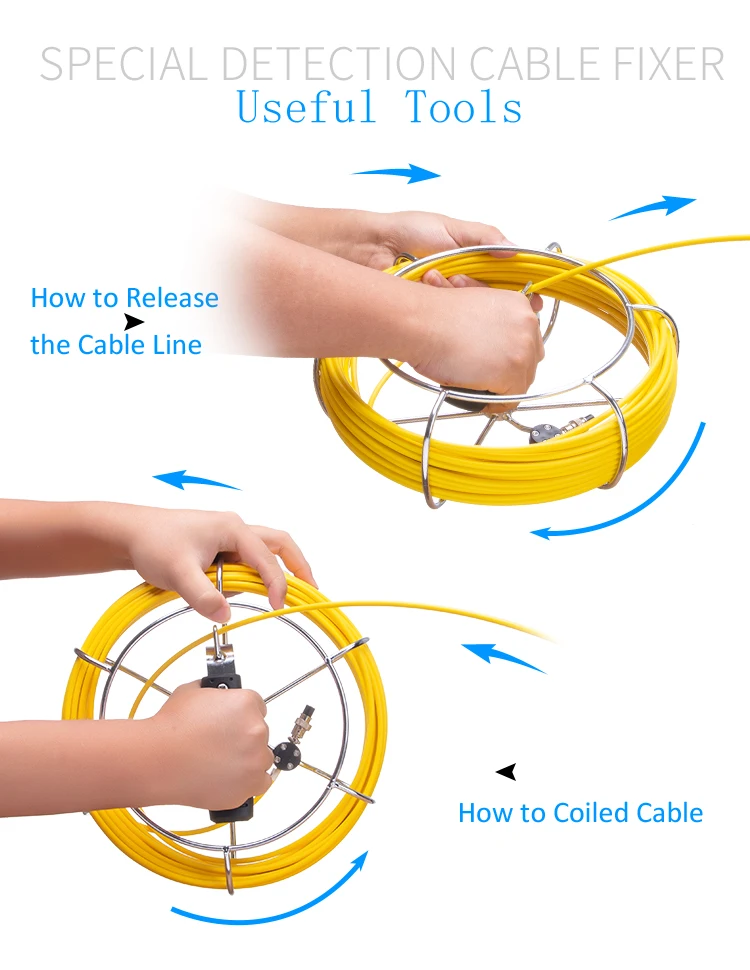 Best Sewage Line Inspection 9 Inch 1080p HD Monitor 23mm Pipe Video Camera Drain with 16GB Video Recording Supply OEM manufacture