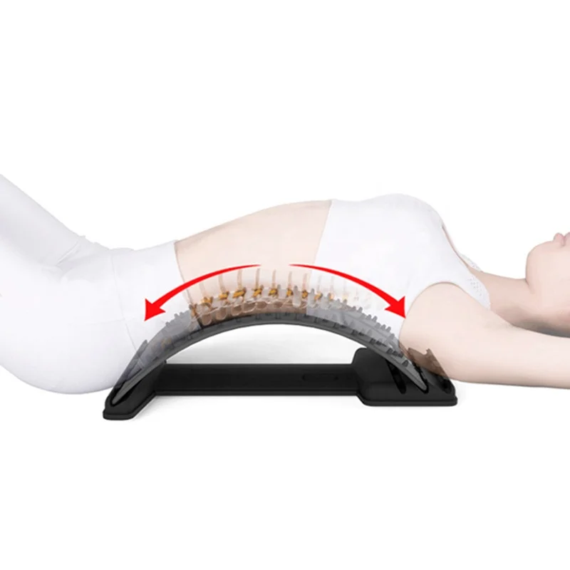 Multi Level Support Lower Lumbar Back Massager Stretcher Posture Corrector Magnetic Adjustable Spine Deck Device