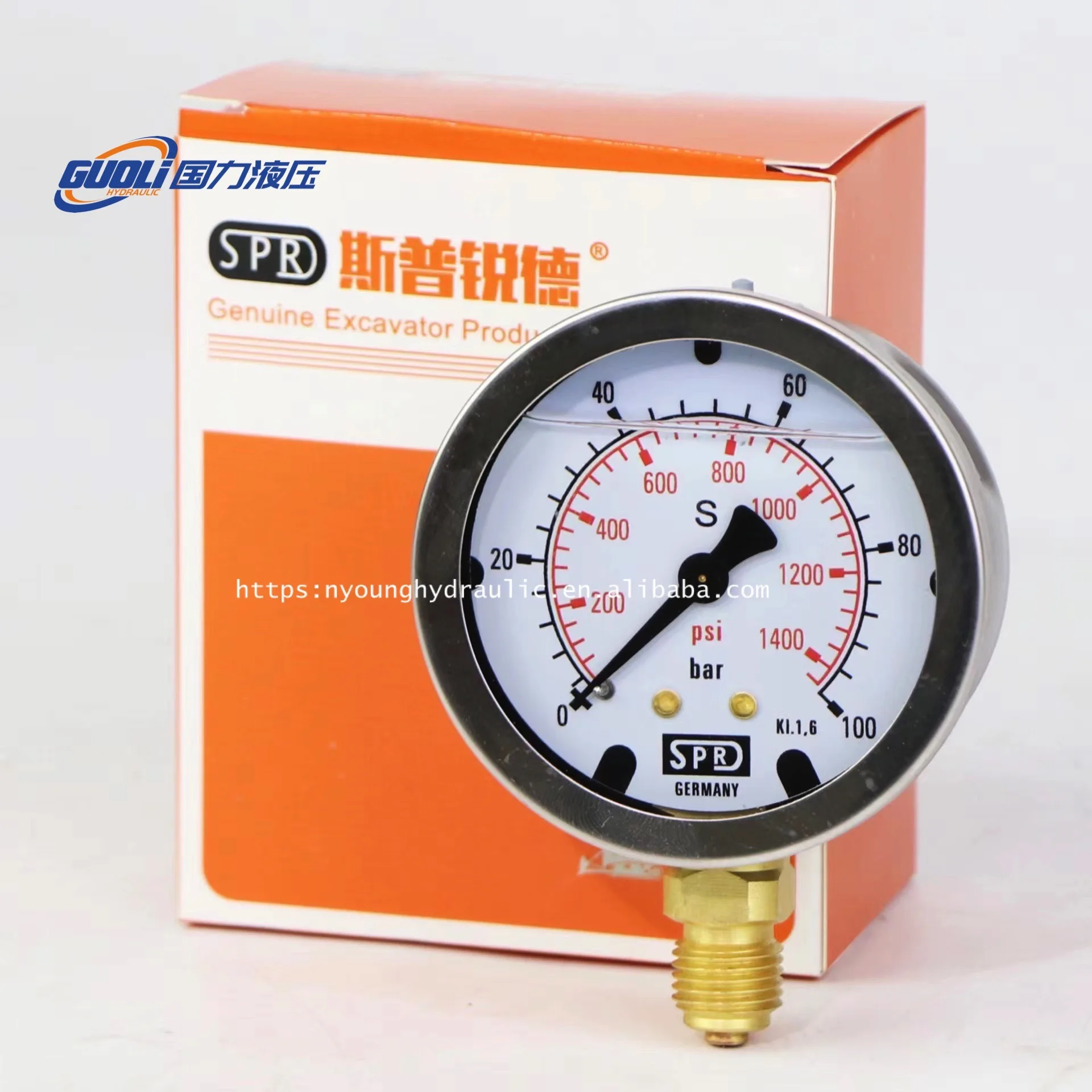 Universal Hydraulic Pressure Test Gauge,0610254060mpa Hydraulic
