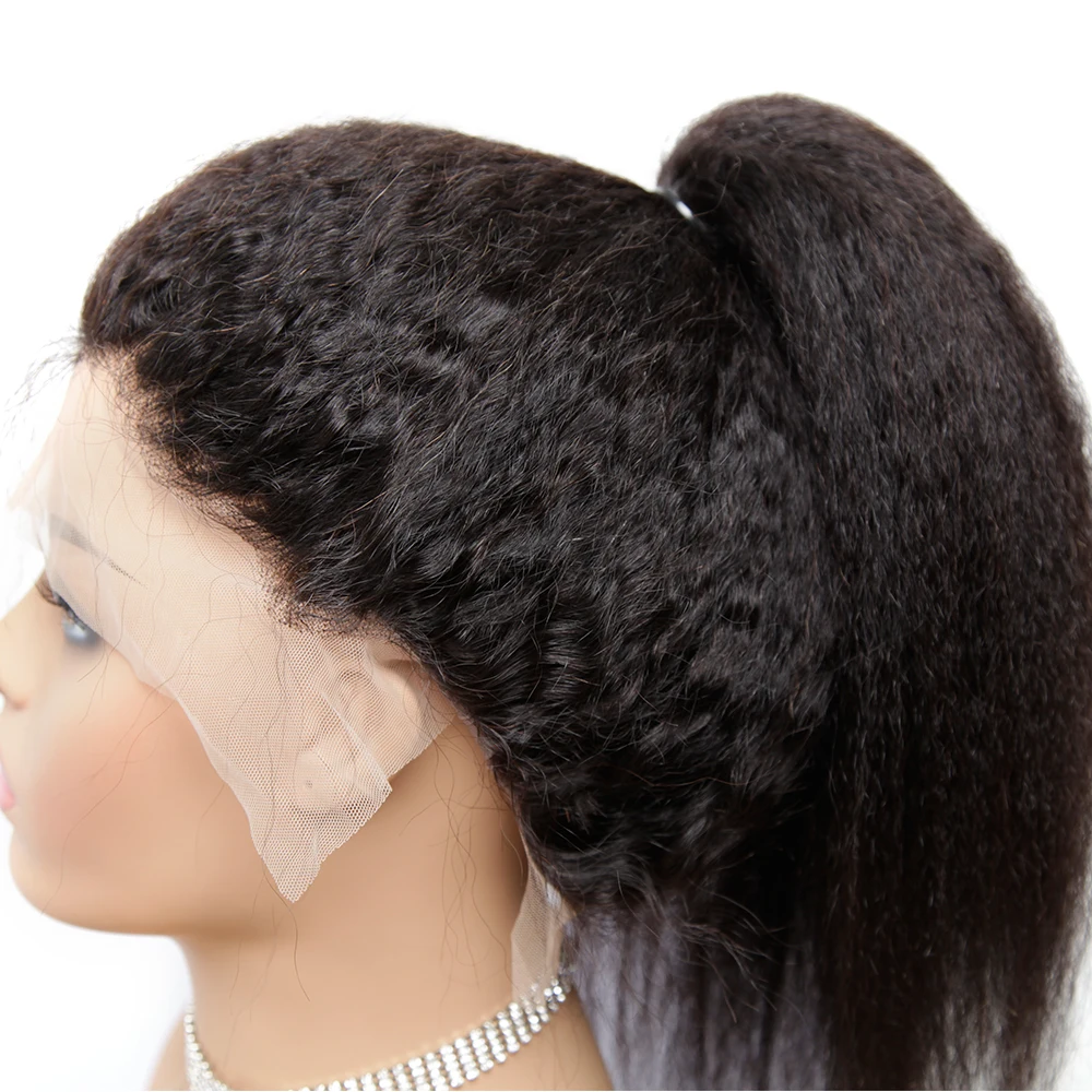 Hd Transparent Film Illusion Kinky Straight Front Lace Wig Human Hair Big Yaki Braiding African Kinky Straight Lace Front Wigs Buy Kinky Straight Front Lace Wig Hd Transparent Lace Wig Hd Lace Front