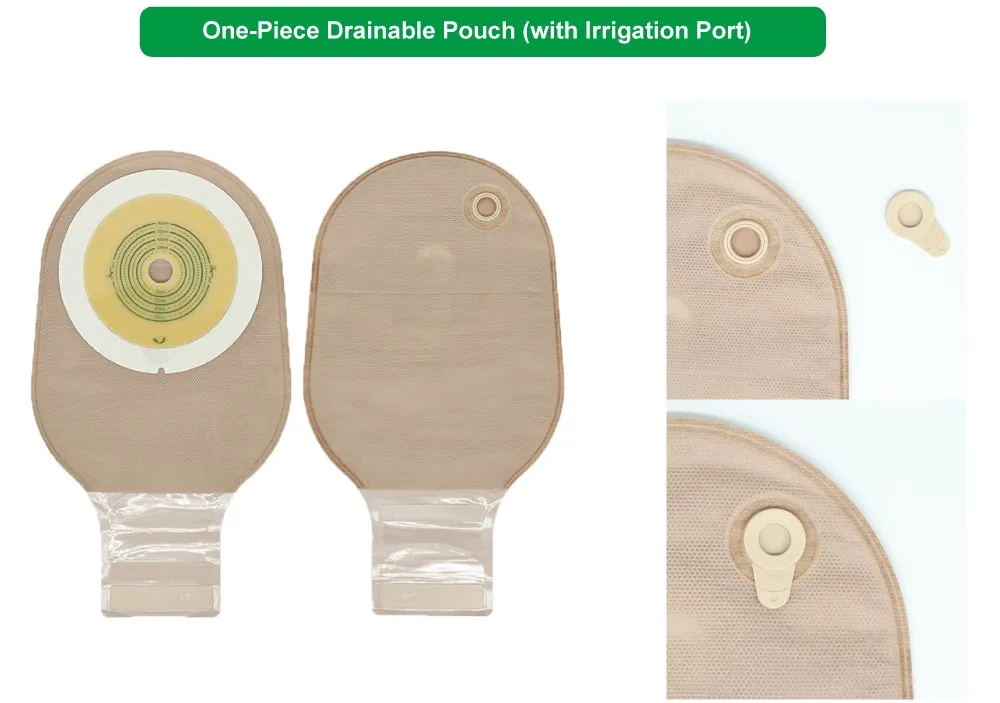 Trummed One Piece Stoma Bag 1 Piece Drainable Stoma Bag With Irrigation