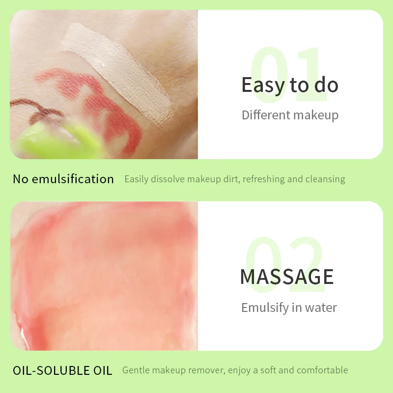 Private Label BIOAQUA Avocado Deep Cleansing Cream Makeup Face Oil Cleanser Makeup Remover Balm Cream for Face