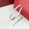 2 file senza diamante principale in argento