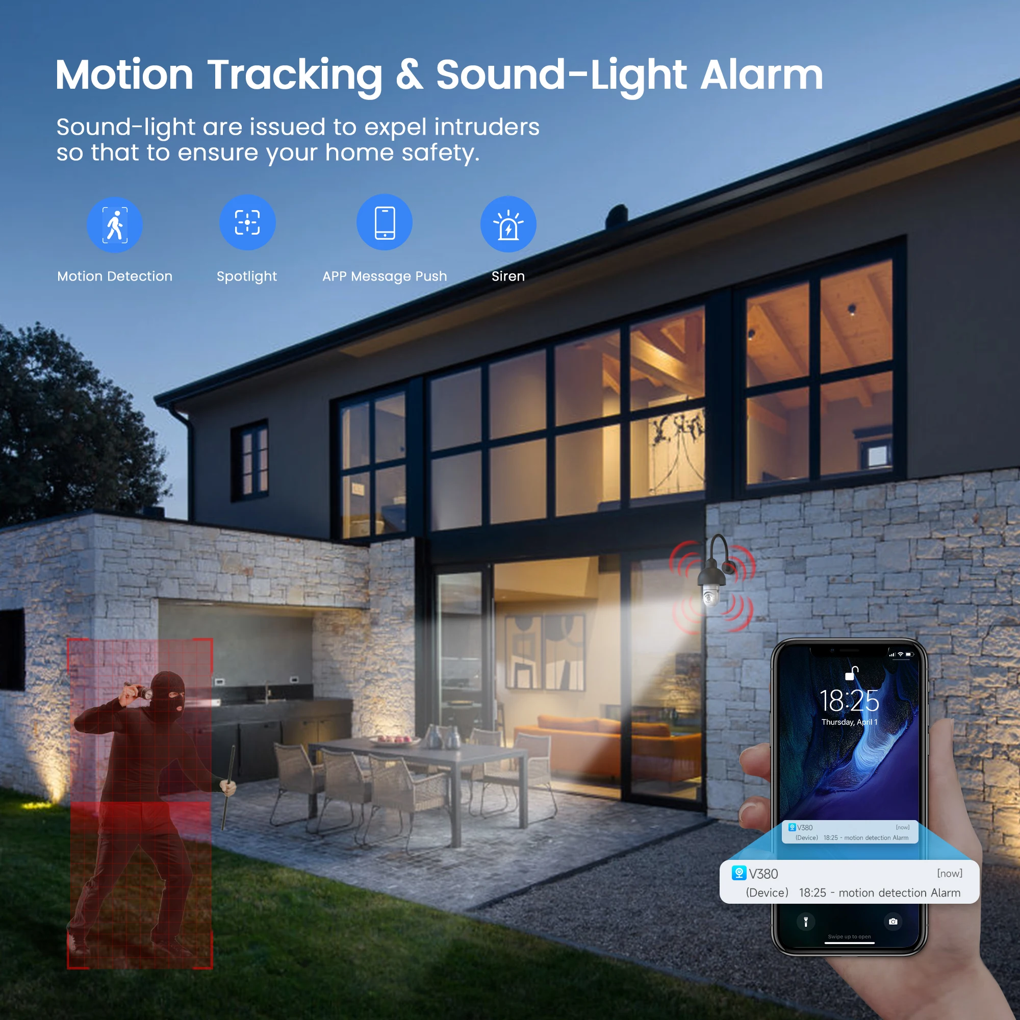 E27 Night Vision Wireless Light Bulb Camera 360 Cctv Hidden 2.4G Wi Fi Mini Ip Security Light Camera