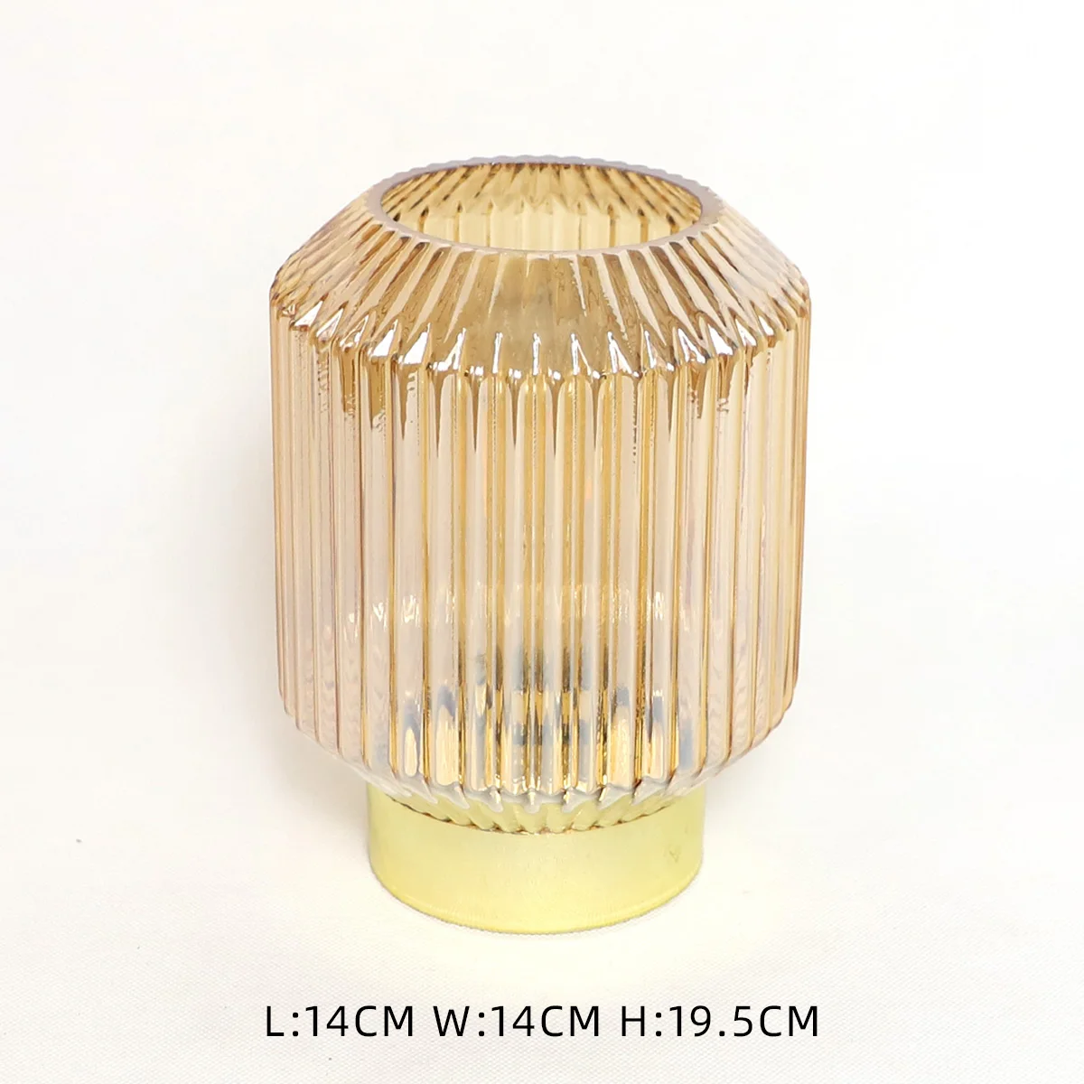 Luxury round glass LED table lamp night table lamps modern bed side home decorative lamp supplier