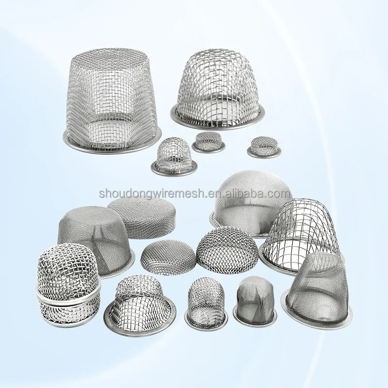 Brass Ring Filter Element Fuel Injector Micro Basket Filter Miniature Copper Wrapped Edge Filter Screen