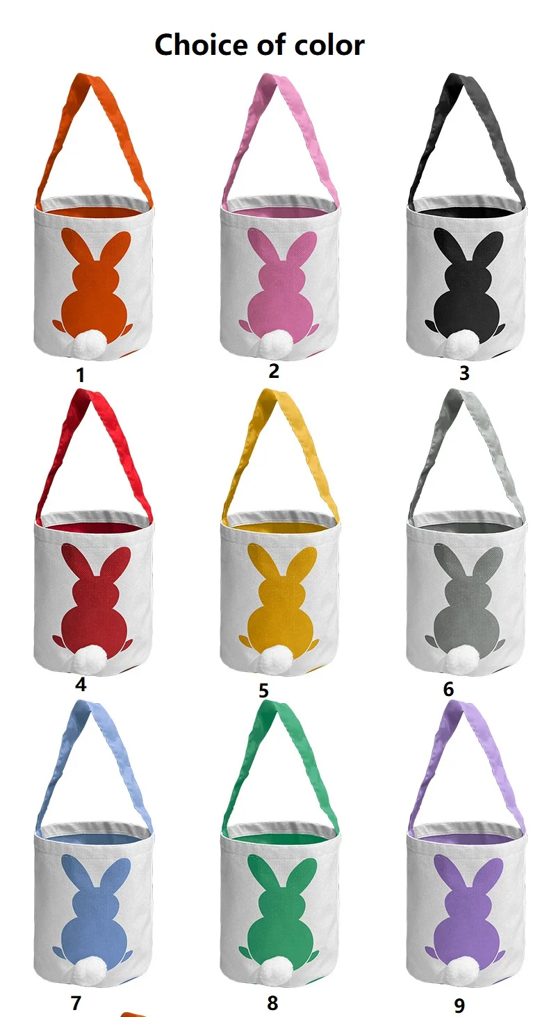 Wholesale Decoration Fabric Bunny Bags Gift Baskets Seersucker