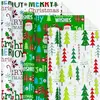 Feliz Navidad Verde con Árboles
