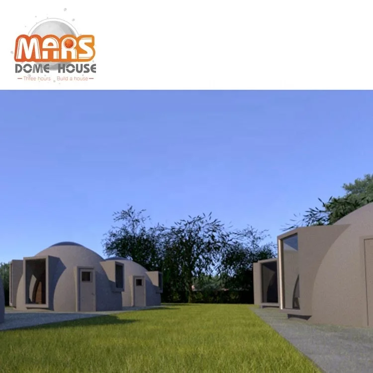 Off Grid Foldable Tiny Prefab Dome Cabin Houses for Camping Accessories
