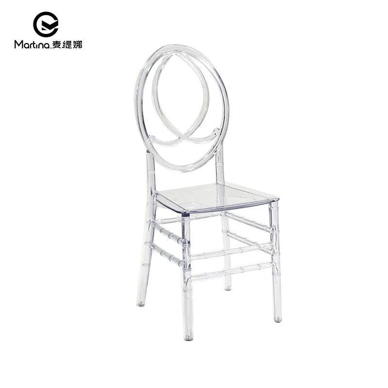 Luxury Transparent Clear Crystal Resin Acrylic Chair Plastic Hotel Furniture for Dining Outdoor Banquets Weddings and Bars