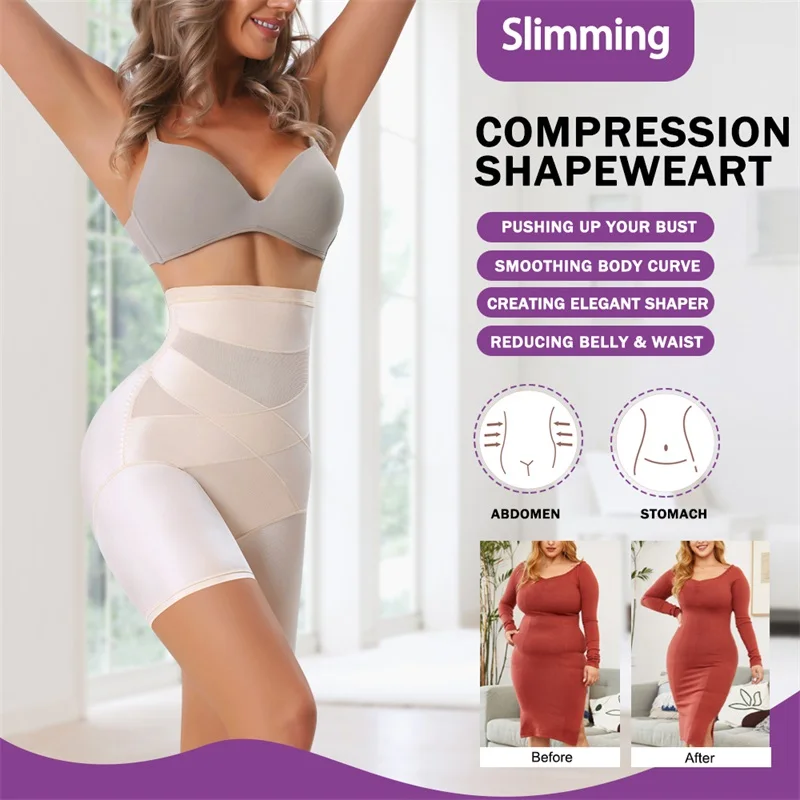 Wholesale Full Body Plus Size Slimming Thigh Butt Lift Underwear Tummy Control Panties Shaper High Waist Trainer Shapewear
