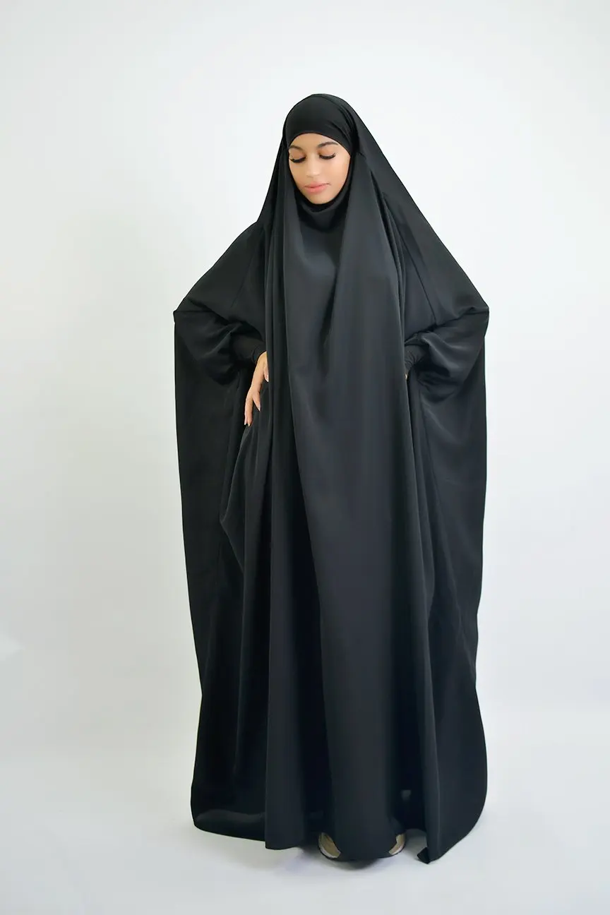abaya祈祷连衣裙头顶卡夫坦女性穆斯林礼服伊斯兰长袍 
