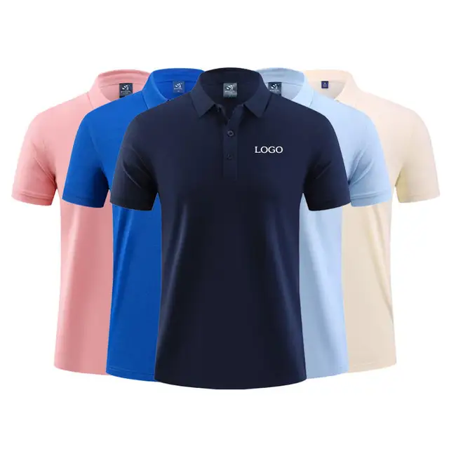 Custom Embroidered printing Logo pure cotton or polyester mens Blank Plain Uniform Golf Polo Shirt