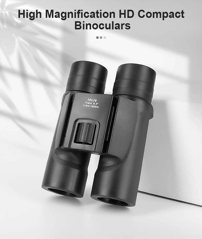 Bijia Hd 10x26 Compact Binocular With Super Bright And Large View