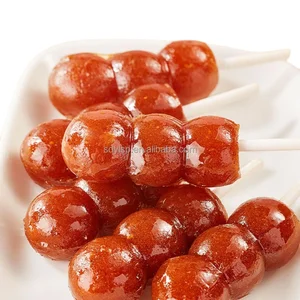 High-quality Hawthorn Lollipop Candies Natural Fruit Flavor Party Wholesale Hawthorn Sugar Gourd Candy Snacks wholesale snacks
