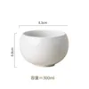 Taza sin asa en forma de huevo, blanco mate, 280 ml.