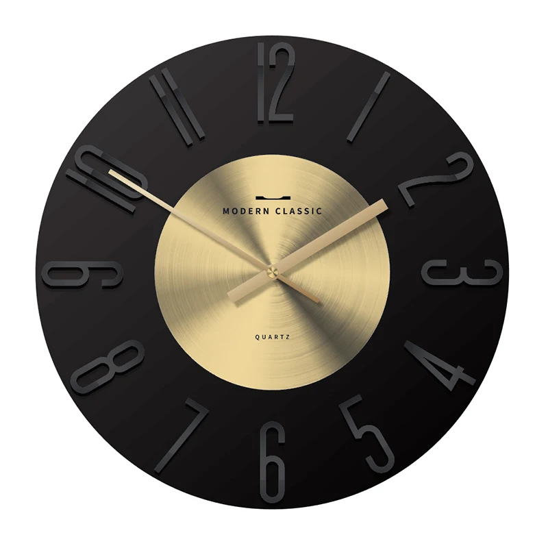 12 Inch Black Cheapest Plastic Unusual Innovative Custom Wall Clock