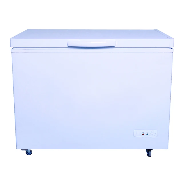 300L Single Door Solar Freezer 12v Dc Deep Work With Panel and Battery Refrigerator